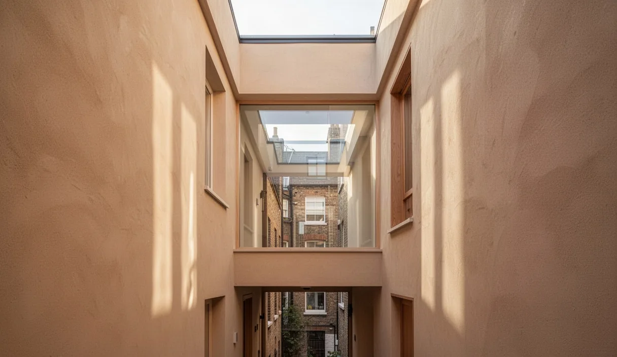 Daylighting Calculations for Narrow Rowhouse Plots